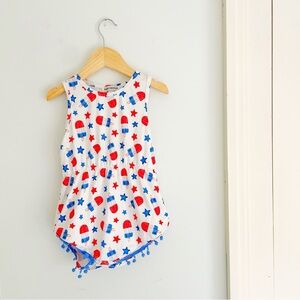 Kids Popsicle and Stars Tank Romper